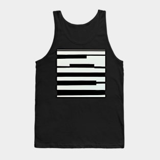 Minimal black on white Tank Top